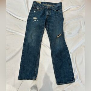 Hollister distressed‎ classic straight leg denim jeans 30x30